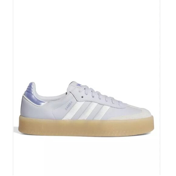 Adidas Sambae Halo Blue White Metallic Leather Sneaker Shoe Size 7 NEW WITH TAG - Picture 2 of 6